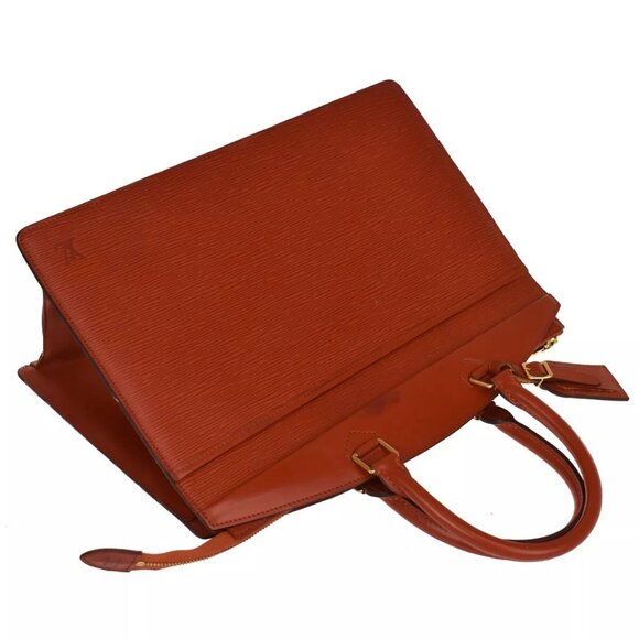 LOUIS VUITTON LV Logo Riviera Hand Bag Epi Leather Brown France M48183 67YG741 - Picture 15 of 16